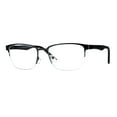 thumbnail image 1 of Mens Half Metal Rim Powered Bifocal Reading Eyeglasses Gunmetal Black 1.0, 1 of 4