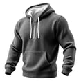thumbnail image 1 of Mens Half Zip Up Hoodie Long Sleeve Fashion Hooded Sweatshirt Loose Fit Hoodies Workout Gym Jackets with Pockets, 1 of 5