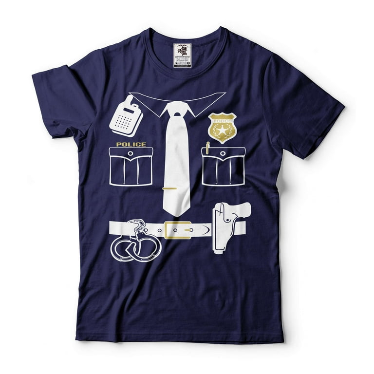 Policeman Costume Funny Halloween Police Officer T Shirt Policeman Costume Funny Halloween Police Officer T Shirt