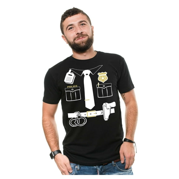 Mens Halloween Funny Shirt Police Costume Halloween Police Shirts Police Man Officer Gifts
