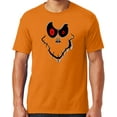 thumbnail image 1 of Mens Halloween Ghost Face Scary T-shirt, Medium Tennessee Orange, 1 of 3