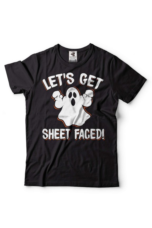 Mens Halloween T-shirt Halloween Ghost Shirt Funny Ghost Shirt Halloween Humorous Shirts (XX-Large Black)