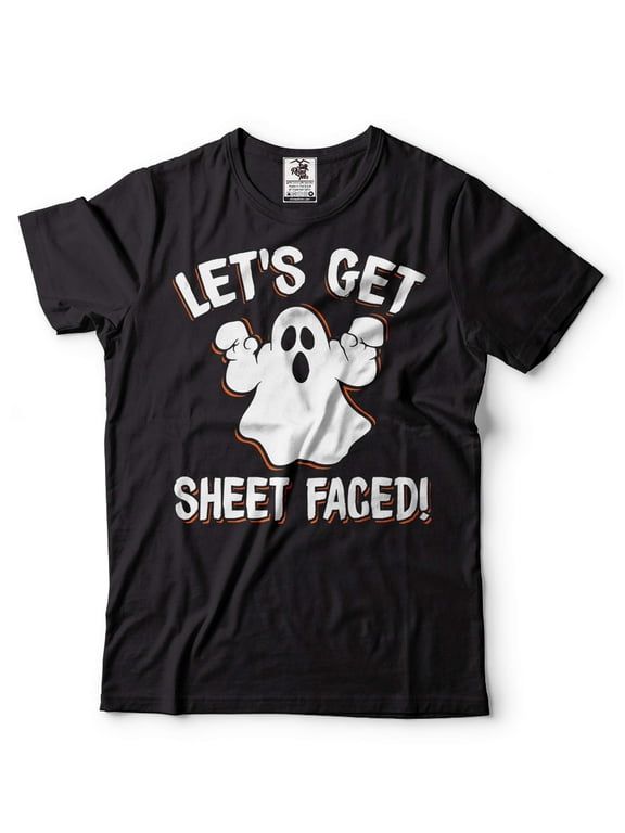 Mens Halloween T-shirt Halloween Ghost Shirt Funny Ghost Shirt Halloween Humorous Shirts