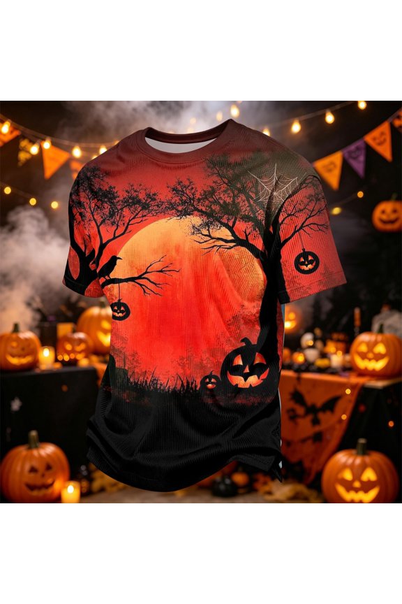 Mens Halloween Tee Funny Bat Graphic Casual Relaxed Fit Short Sleeve Crew Neck Tee Shirts Stylish Comfortable Lightweight Vacation Top Gray L