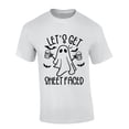 thumbnail image 1 of Mens Halloween Tshirt Let's Get Sheet Faced Beer Ghost Funny Short Sleeve T-shirt Graphic Tee-White-5xl, 1 of 1