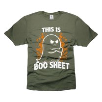 Mens Halloween t-shirt This is Boo Sheet T-Shirt Cute Ghost Shirt Halloween Boo Tee Shirt