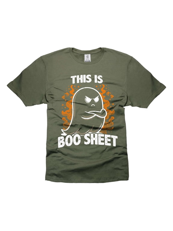Mens Halloween t-shirt This is Boo Sheet T-Shirt Cute Ghost Shirt Halloween Boo Tee Shirt