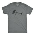 thumbnail image 1 of Mens Hammer Head Shark T Shirt Funny Shark Week Tool Joke Tee for Guys Graphic Tees, 1 of 9