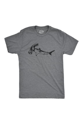 Mens Hammer Head Shark T Shirt Funny Shark Week Tool Joke Tee for Guys Graphic Tees