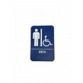 thumbnail image 1 of Mens Handicap ADA Blue Bathroom Sign, Blue, 1 of 1