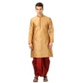 thumbnail image 1 of Mens Handmade Art Silk Loop Button Designer Kurta Dhoti Set/Mens Indian Sherwani, 1 of 4