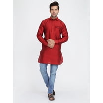 Mens Handmade Desginer Silk Blend Indian Bollywood Ethnic Wedding Wear Kurta