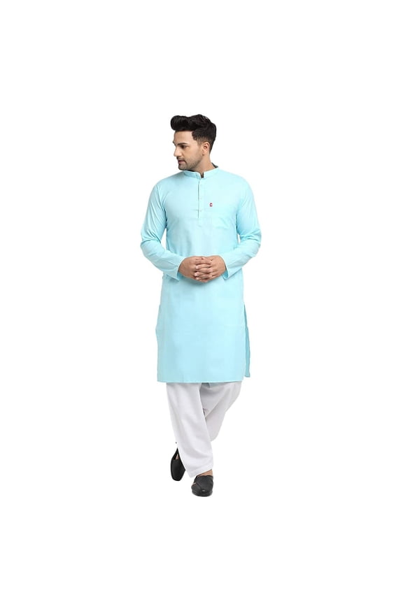 Mens Handmade Indian Pakistani Ethnic Designer Wear Kurta Salwar Pathani Suit