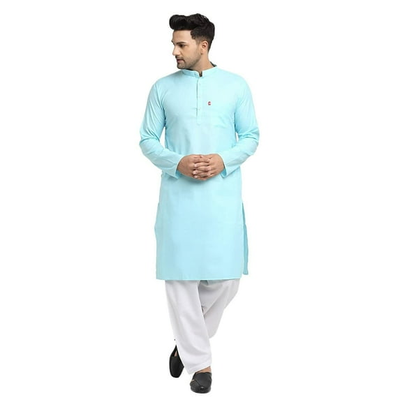 Mens Handmade Indian Pakistani Ethnic Designer Wear Kurta Salwar Pathani Suit