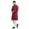 thumbnail image 1 of Mens Handmade Silk Blend Festive Kurta With Trouser Style Ethnic Pants Bottom, 1 of 2