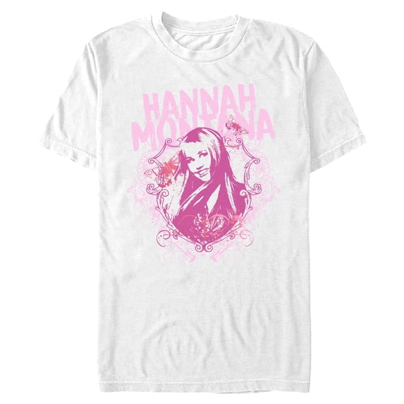 Mens Hannah Montana Pink Emblem Star T Shirt