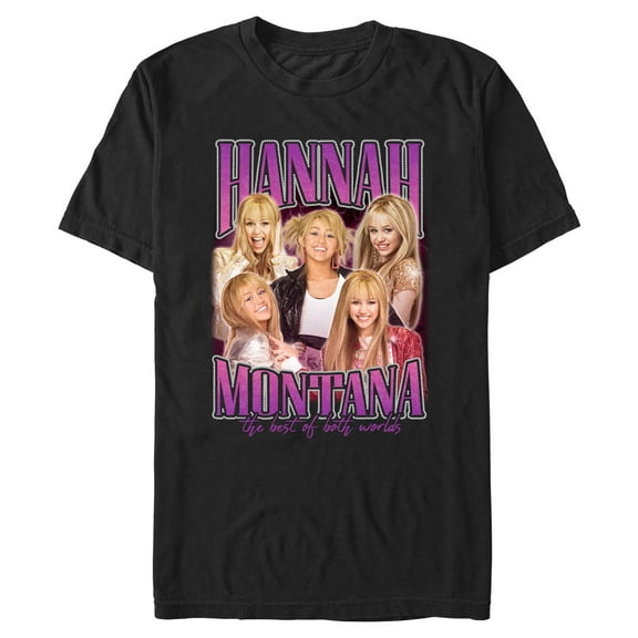 Mens Hannah Montana Pop Star Montage T Shirt