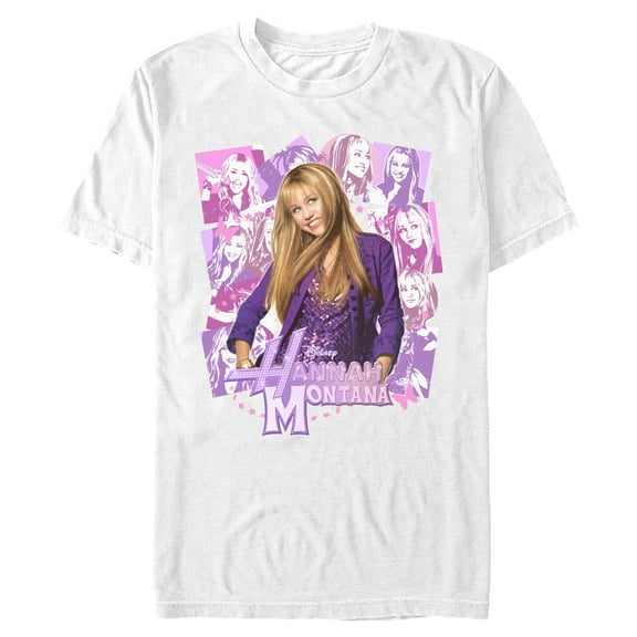 Mens Hannah Montana Teen Star Collage T Shirt