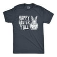 thumbnail image 1 of Mens Happy Easter Yall T shirt Funny Bunny Saying Egg Hunt Basket Gift for Him Graphic Tees, 1 of 9