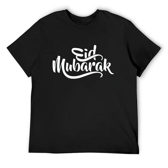 Mens Happy Eid Mubarak - Proud Muslims Eid Mubarak T-Shirt Black 4X-Large