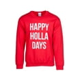 thumbnail image 1 of Mens Happy Holla Days Ugly Sweater - X-Large, 1 of 1