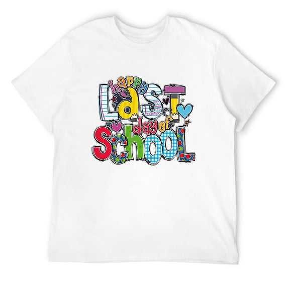 Mens Happy Last Day of School Sweatshirt, Last Day of School Sweatshirt, Teacher Sweatshirt, Teacher Life Sweatshirt, School Sweatshirt White 3X-Large