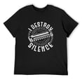 thumbnail image 1 of Mens Harmonica Harmonicist I Destroy Silence T-Shirt Black 3X-Large, 1 of 5