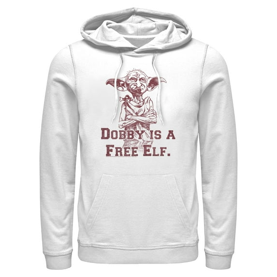 Mens Harry Potter Dobby is a Free Elf Lightweight Hoodie