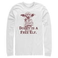 thumbnail image 1 of Mens Harry Potter Dobby is a Free Elf Long Sleeve Shirt, 1 of 4