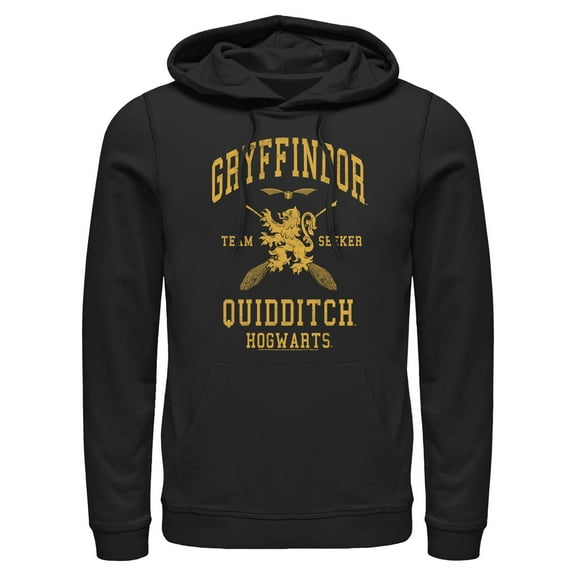 Mens Harry Potter Gryffindor Quidditch Gold Team Seeker Lightweight Hoodie