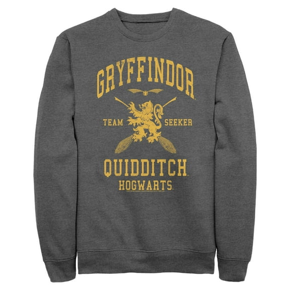 Mens Harry Potter Gryffindor Quidditch Gold Team Seeker Sweatshirt