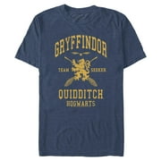 Mens Harry Potter Gryffindor Quidditch Gold Team Seeker T Shirt