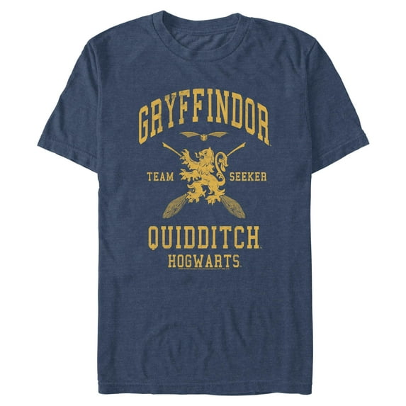 Mens Harry Potter Gryffindor Quidditch Gold Team Seeker T Shirt