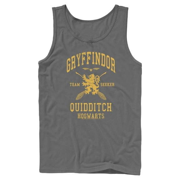 Mens Harry Potter Gryffindor Quidditch Gold Team Seeker Tank Top