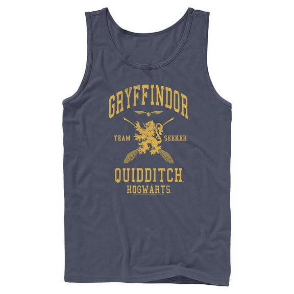 Mens Harry Potter Gryffindor Quidditch Gold Team Seeker Tank Top