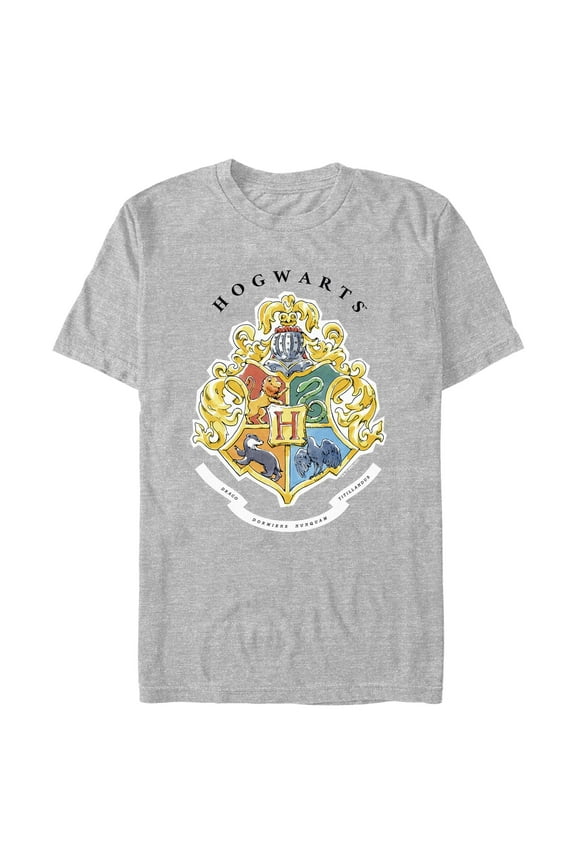 Mens Harry Potter Hogwarts Crest T Shirt