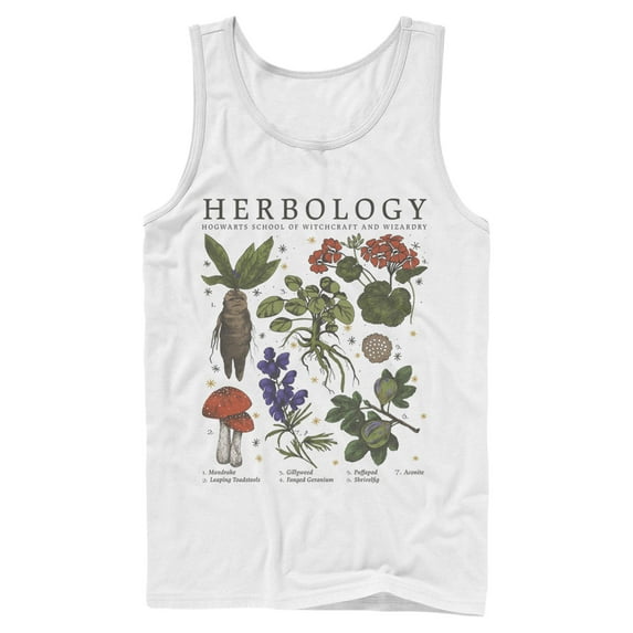 Mens Harry Potter Hogwarts Herbology Tank Top