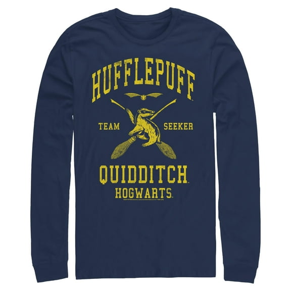 Mens Harry Potter Hufflepuff Quidditch Seeker Long Sleeve Shirt