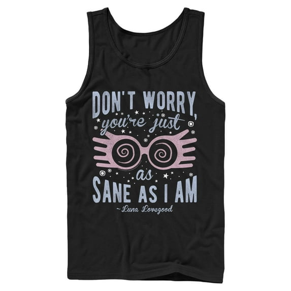 Mens Harry Potter Luna You’re Just As Sane as I Am Tank Top