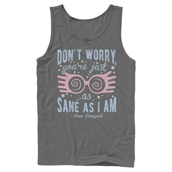 Mens Harry Potter Luna You’re Just As Sane as I Am Tank Top