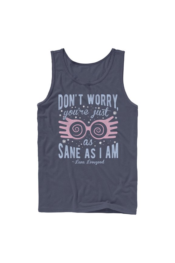 Mens Harry Potter Luna You’re Just As Sane as I Am Tank Top