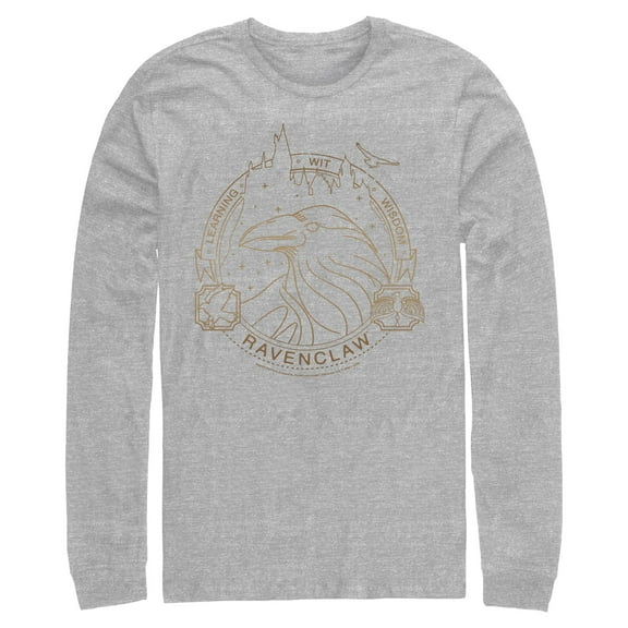 Mens Harry Potter Ravenclaw House Emblem Long Sleeve Shirt