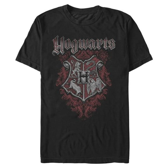 Mens Harry Potter Red Artistic Crest T Shirt