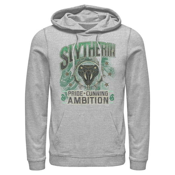 Mens Harry Potter Slytherin Pride and Ambition Lightweight Hoodie