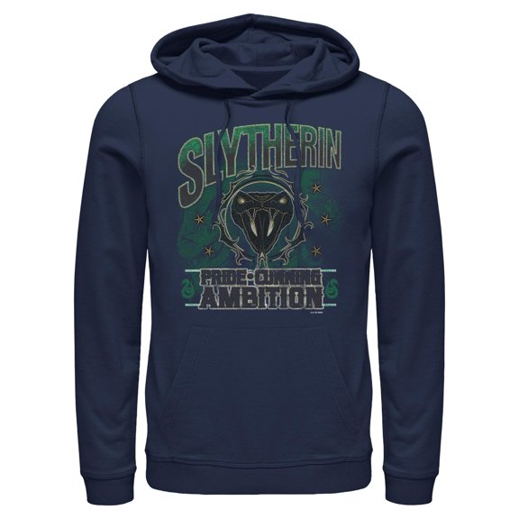 Mens Harry Potter Slytherin Pride and Ambition Lightweight Hoodie