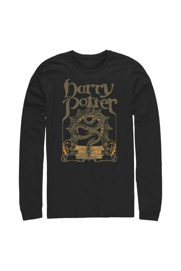 Mens Harry Potter Snake Symbol Long Sleeve Shirt
