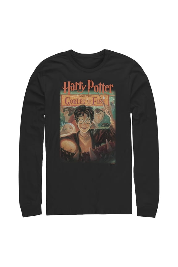 Mens Harry Potter and the Philosopher's Stone Goblet Of Fire Cover Long Sleeve Shirt