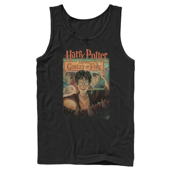 Mens Harry Potter and the Philosopher's Stone Goblet Of Fire Cover Tank Top