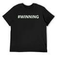 thumbnail image 1 of Mens Hastag Winning #winning T-Shirt Black 4X-Large, 1 of 5
