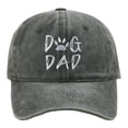 thumbnail image 1 of Mens Hat "DOG DAD" Embroidery Baseball Cap Adjustable Washed Casual Cap for Outdoor Walking and Daily, 1 of 4